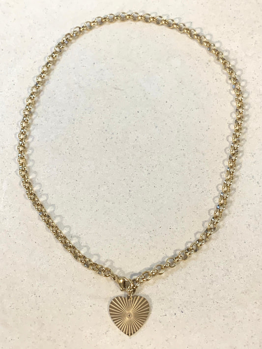 Radiating Heart Necklace