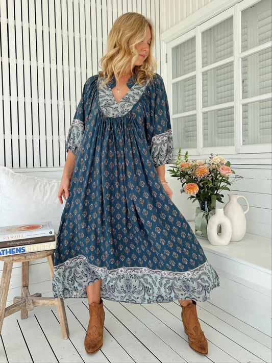 Boheme Midi Dress - Nico Print Jaase