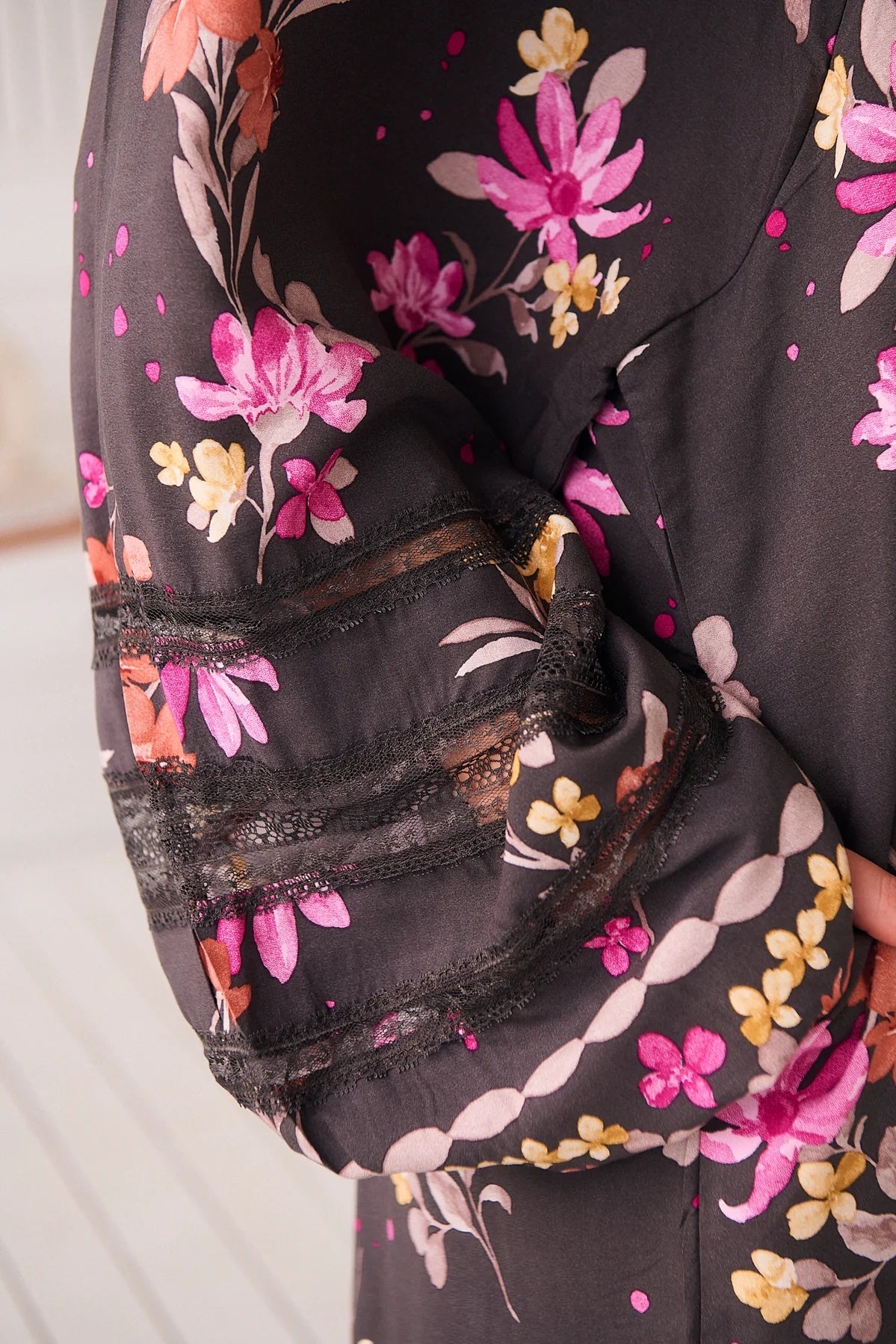 Boheme Midi Dress - Monarch Bloom Print Jaase