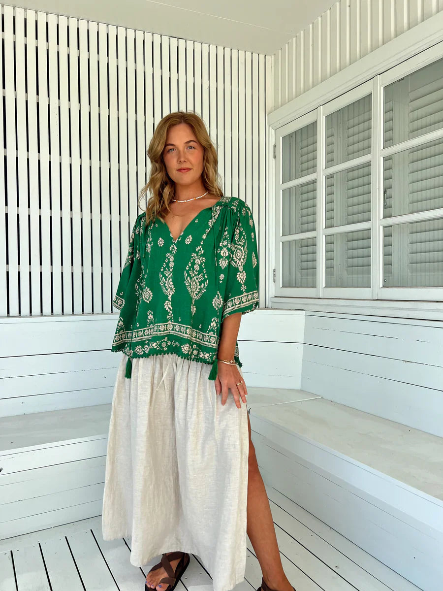 Rue Top - Kiva Print Jaase