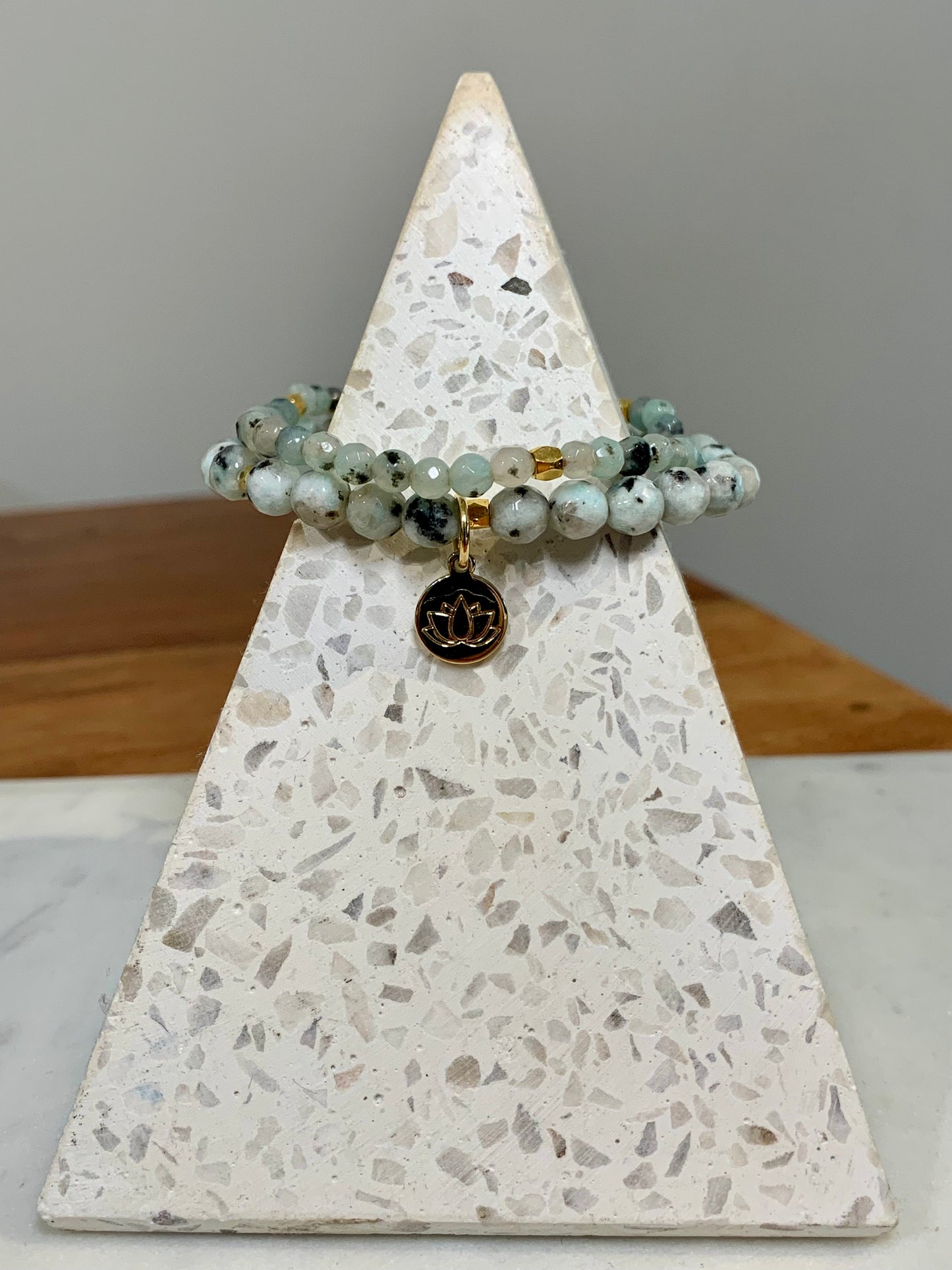 Lotus Disc Bracelet Set