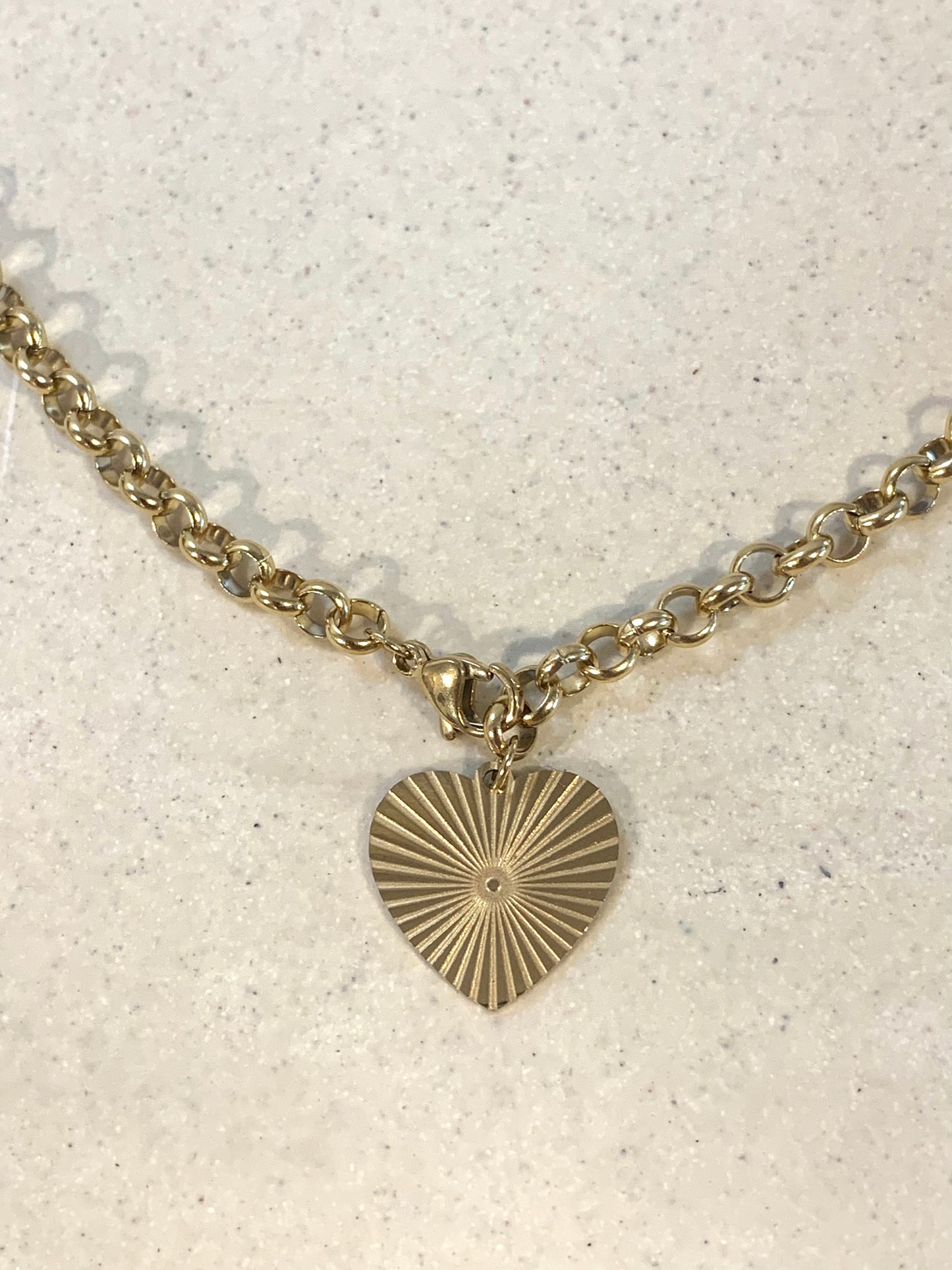 Radiating Heart Necklace