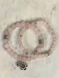 Rose Quartz Bracelet Set
