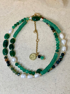 Mykonos Gemstone Necklace