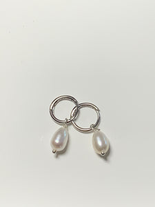 Mini Pearl Hoops