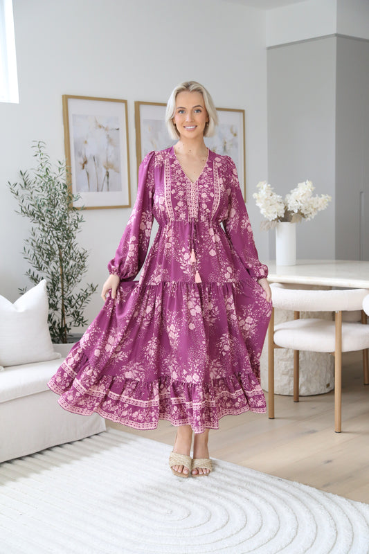 Casey Maxi Dress - Berry