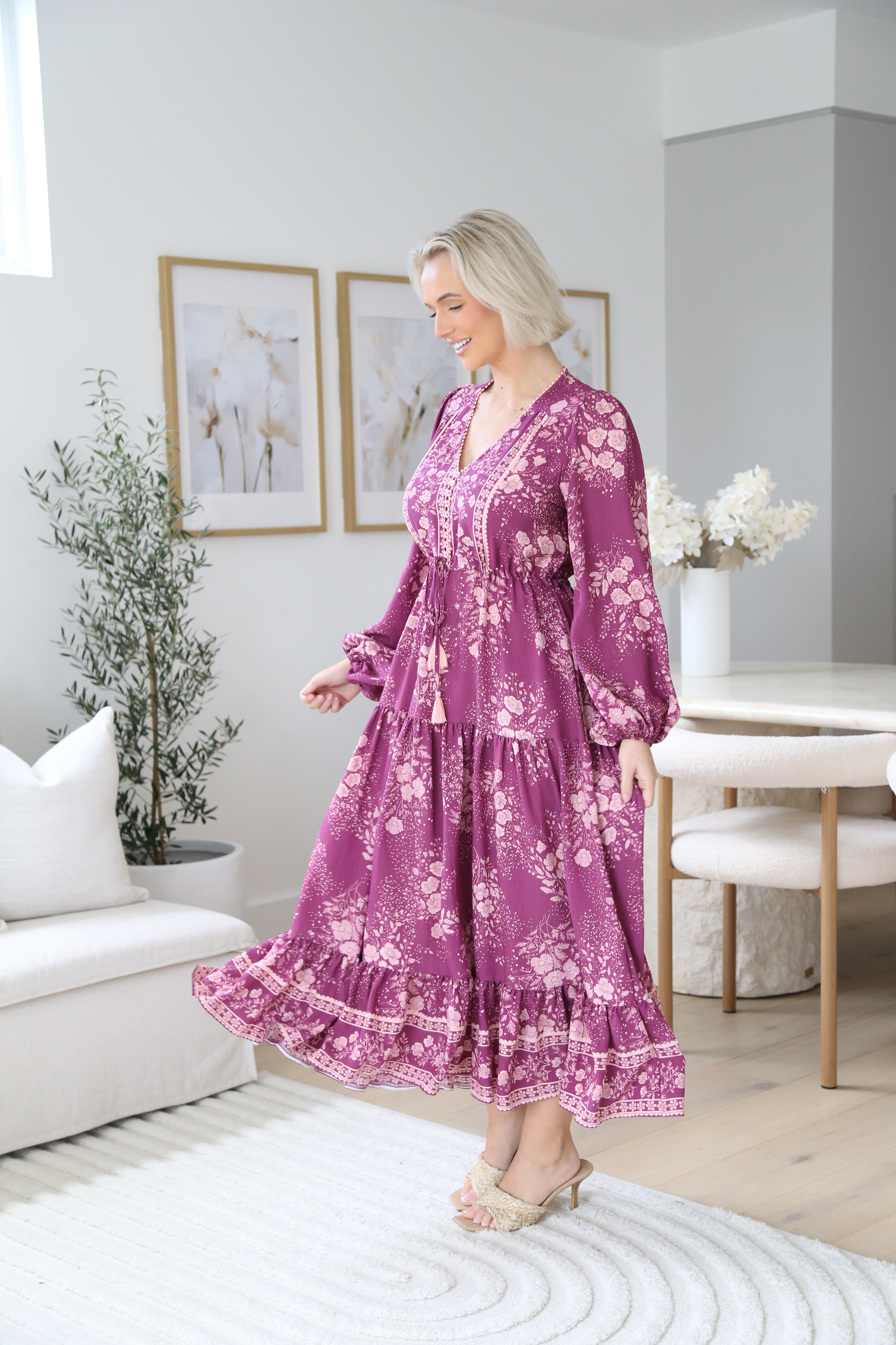 Casey Maxi Dress - Berry