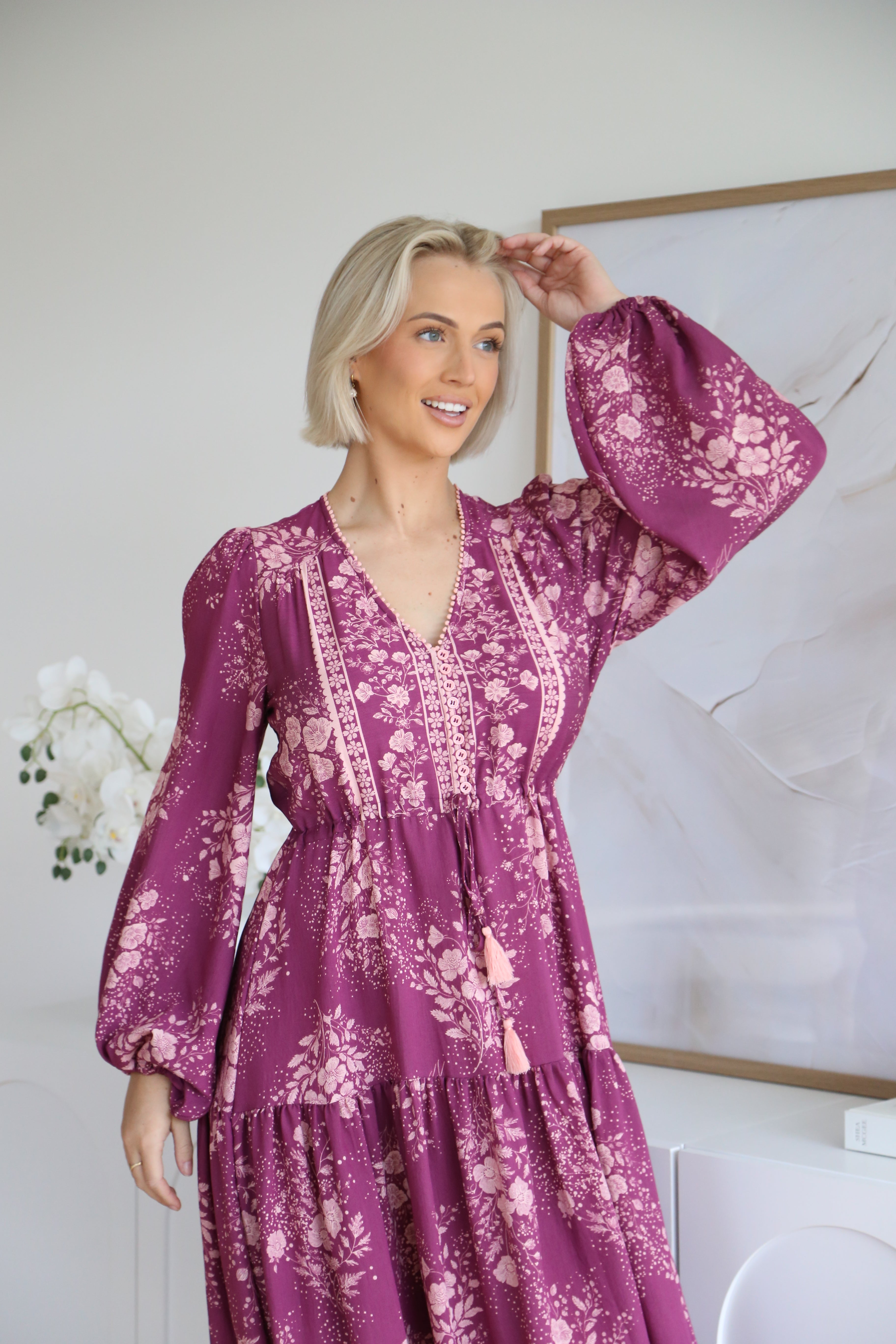 Casey Maxi Dress - Berry