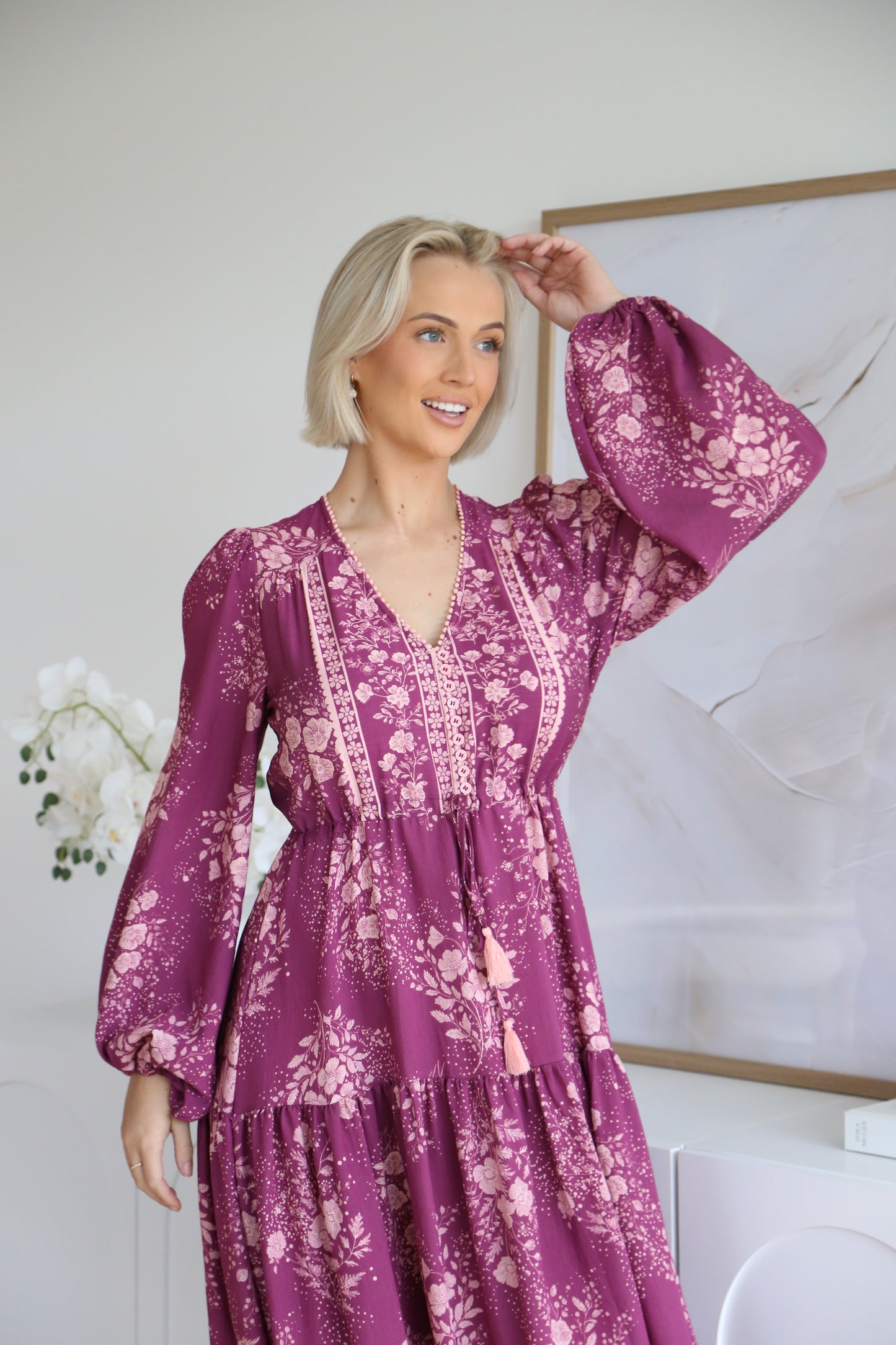 Casey Maxi Dress - Berry