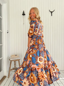 Eve Midi Dress - Tierra Print Jaase