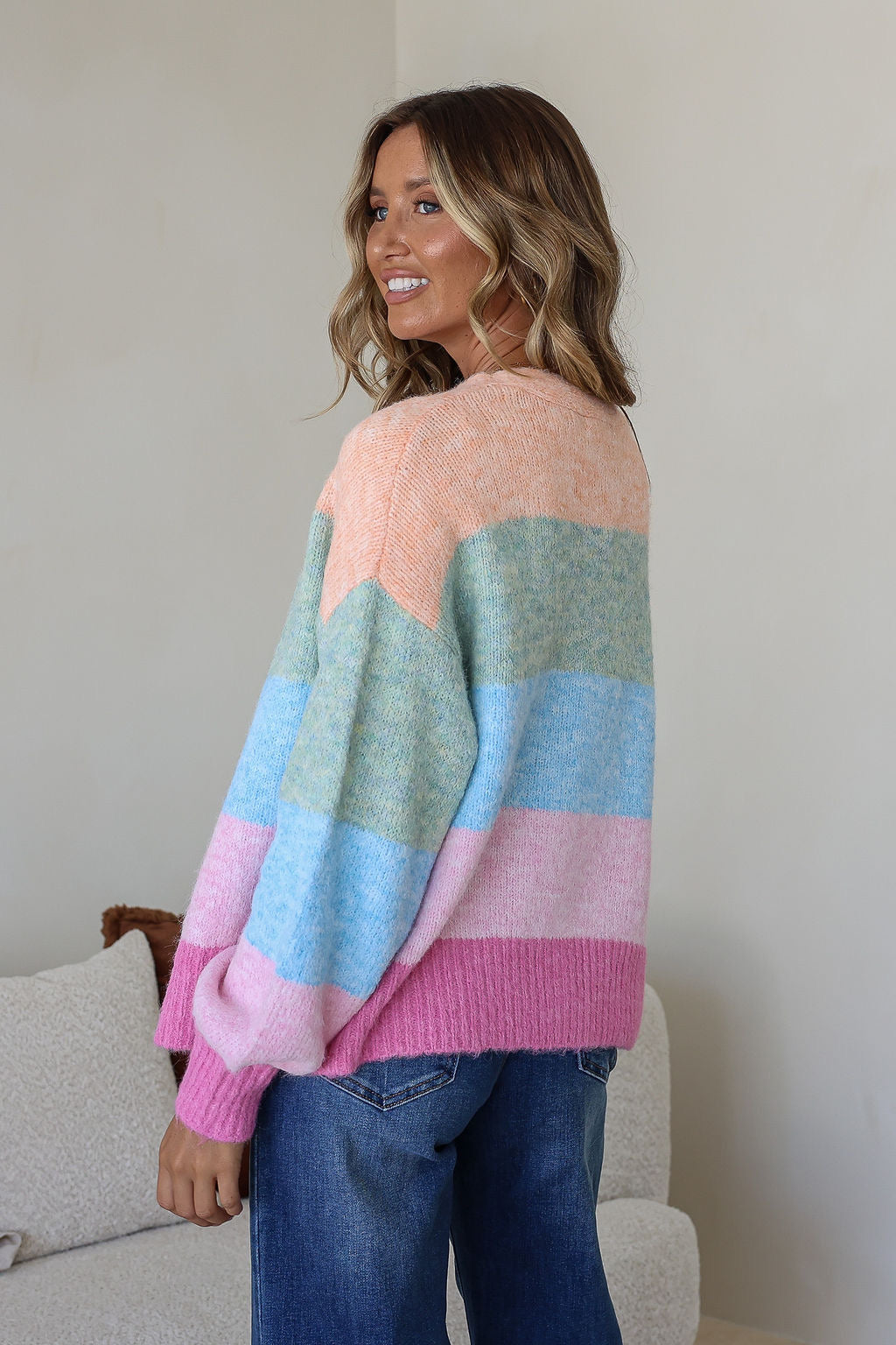 Calli Multi Stripe Cardi