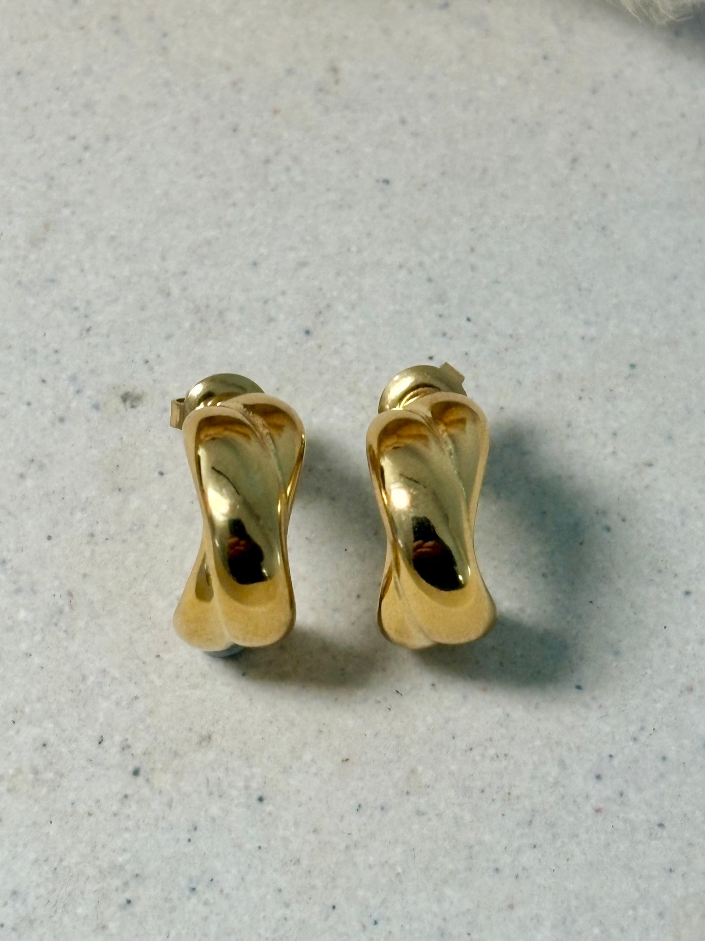 Crossover Hoop Studs