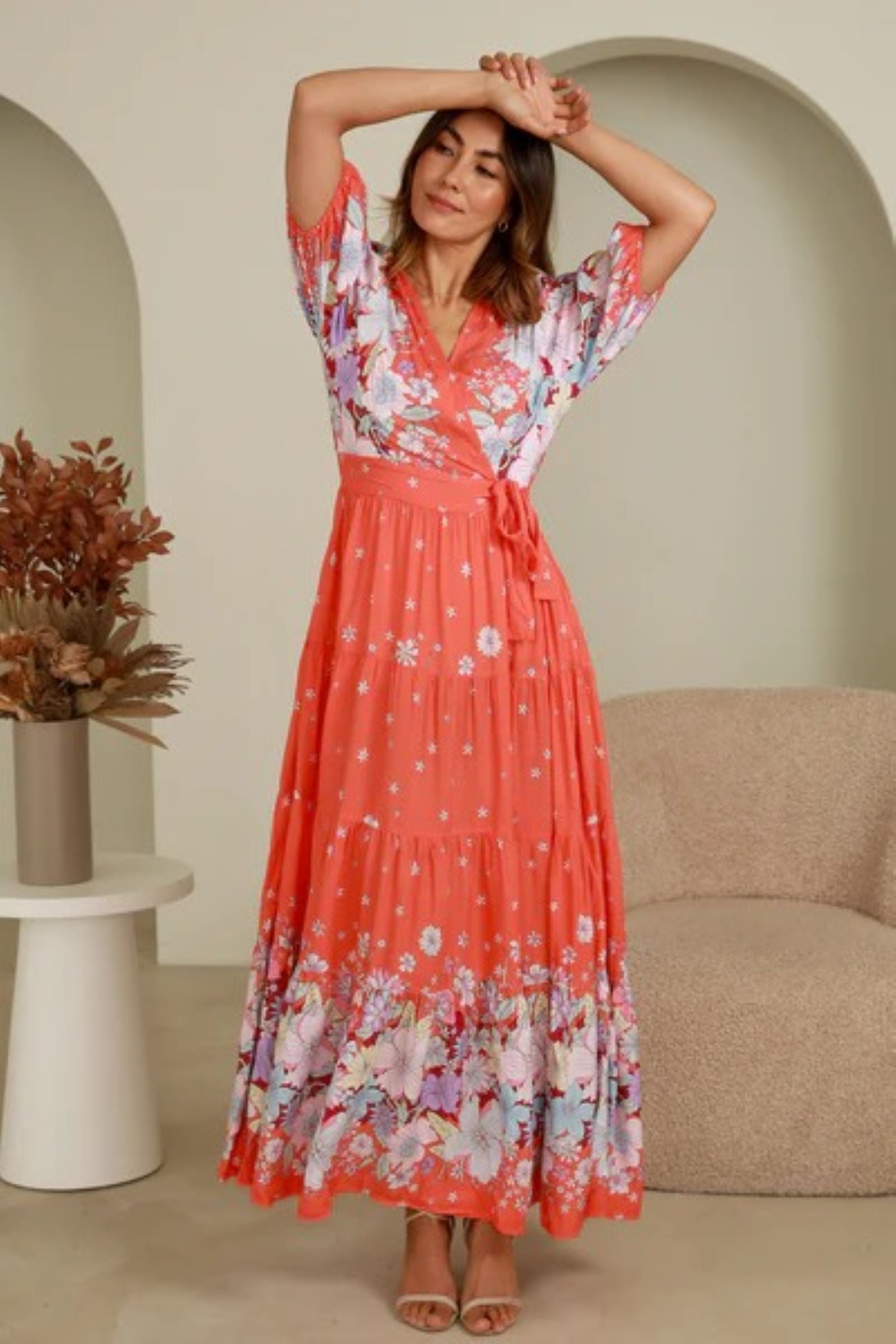 Martha Wrap Maxi Dress - Dreamcatcher