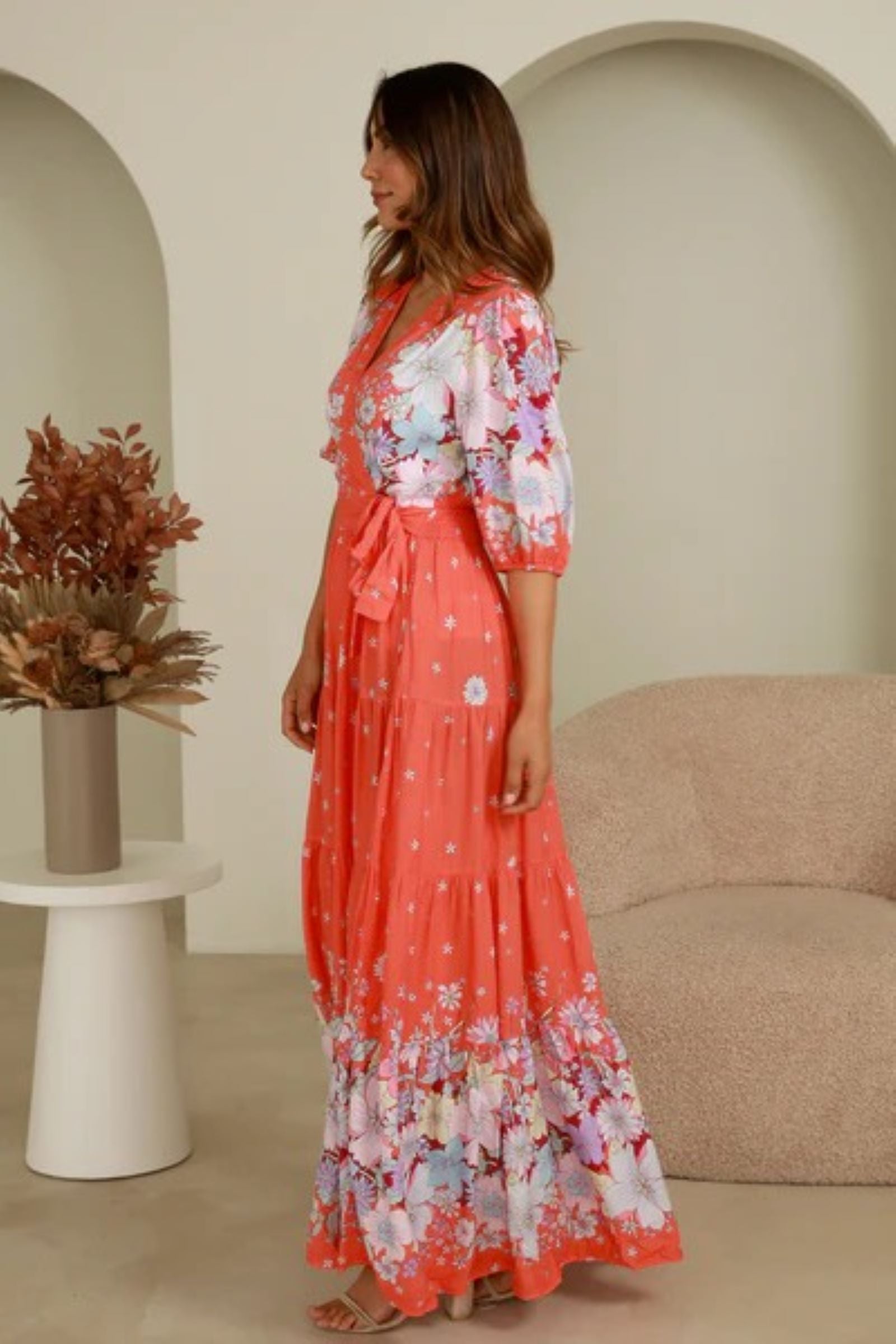 Martha Wrap Maxi Dress - Dreamcatcher