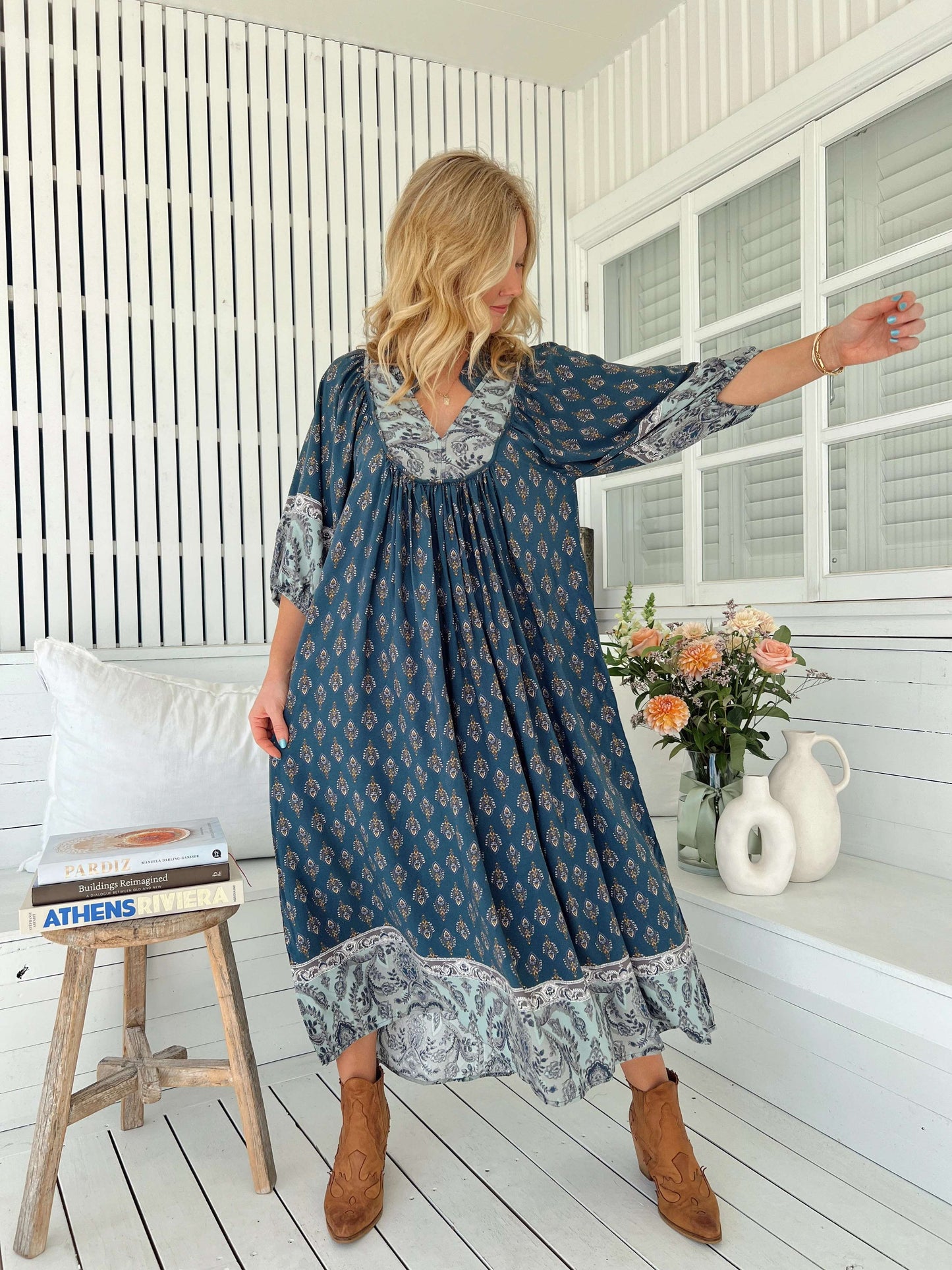 Boheme Midi Dress - Nico Print Jaase