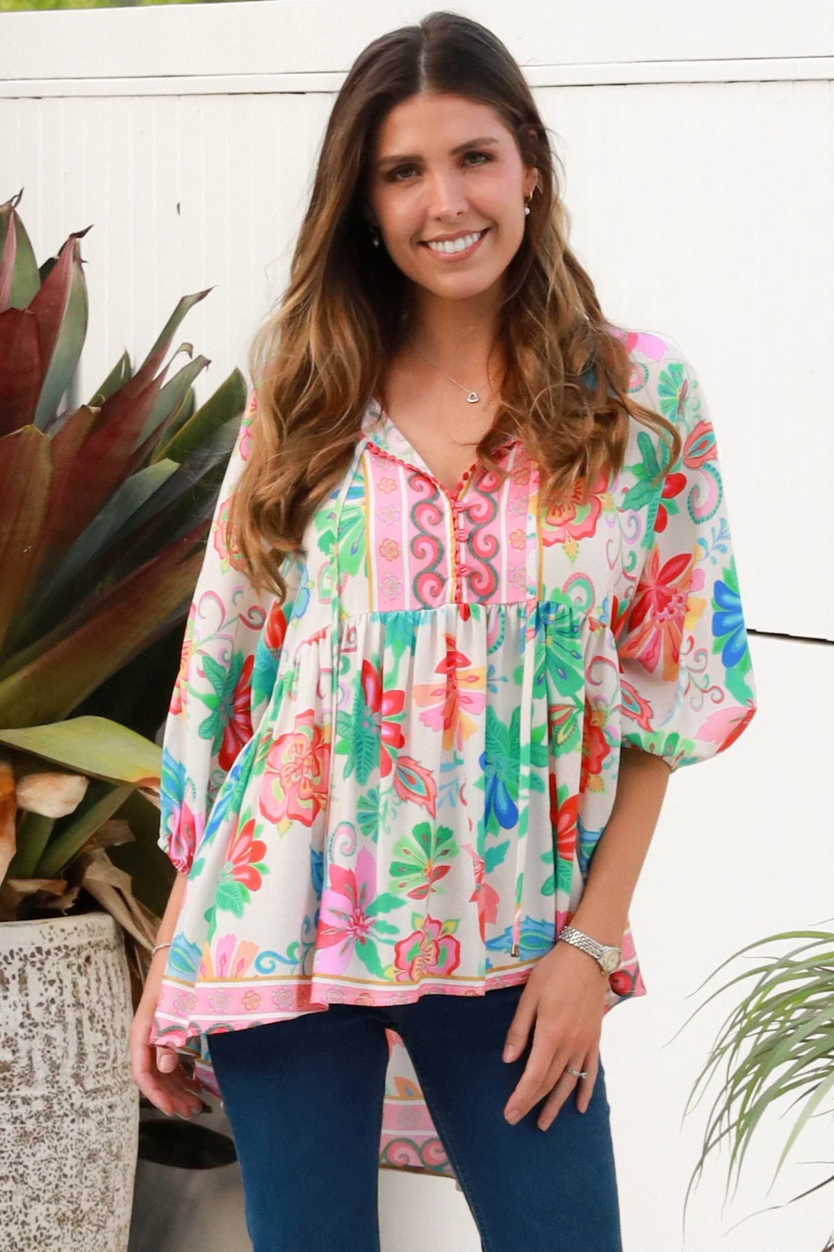 Bouquet Bloom Blouse - Dreamcatcher