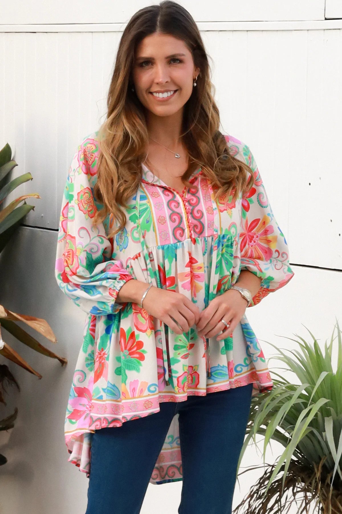 Bouquet Bloom Blouse - Dreamcatcher