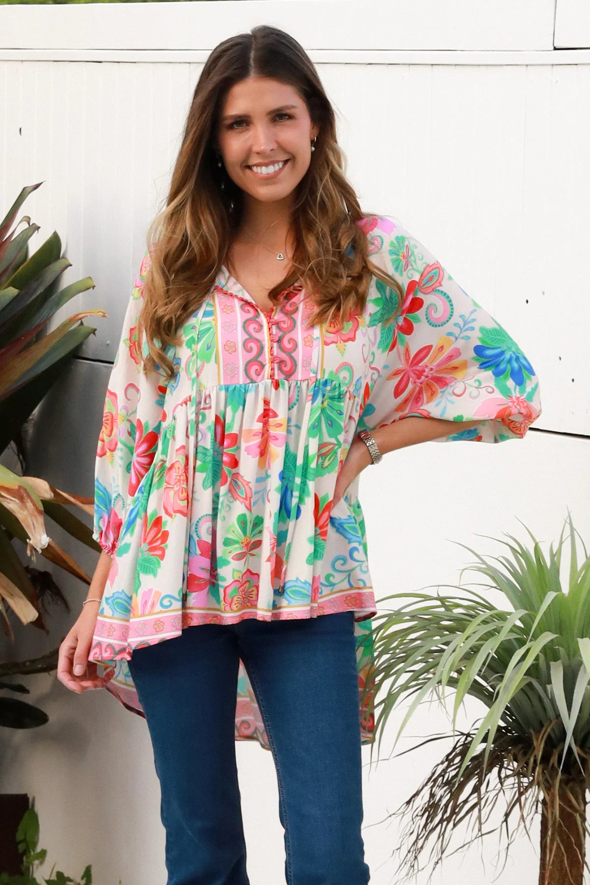 Bouquet Bloom Blouse - Dreamcatcher