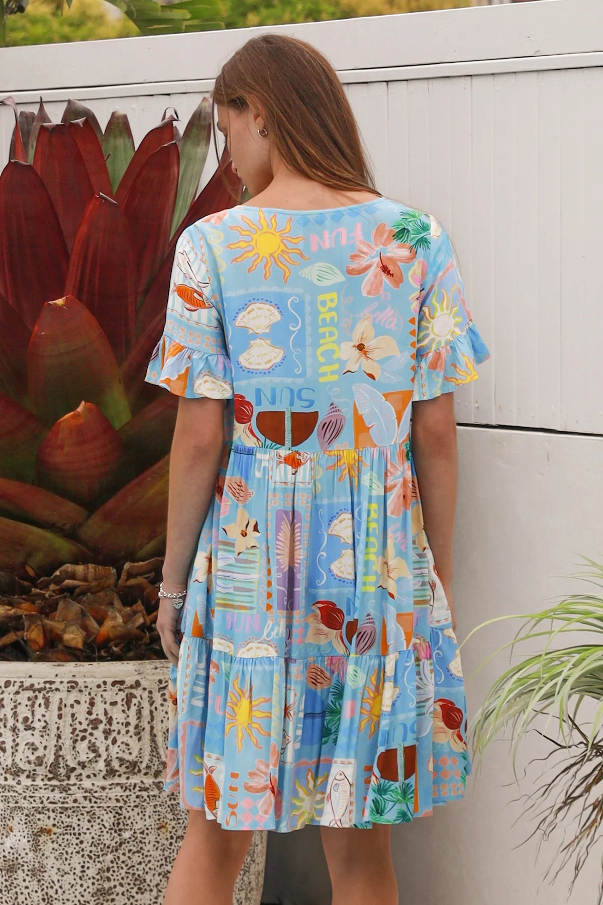 Hattie Blue Mini Dress