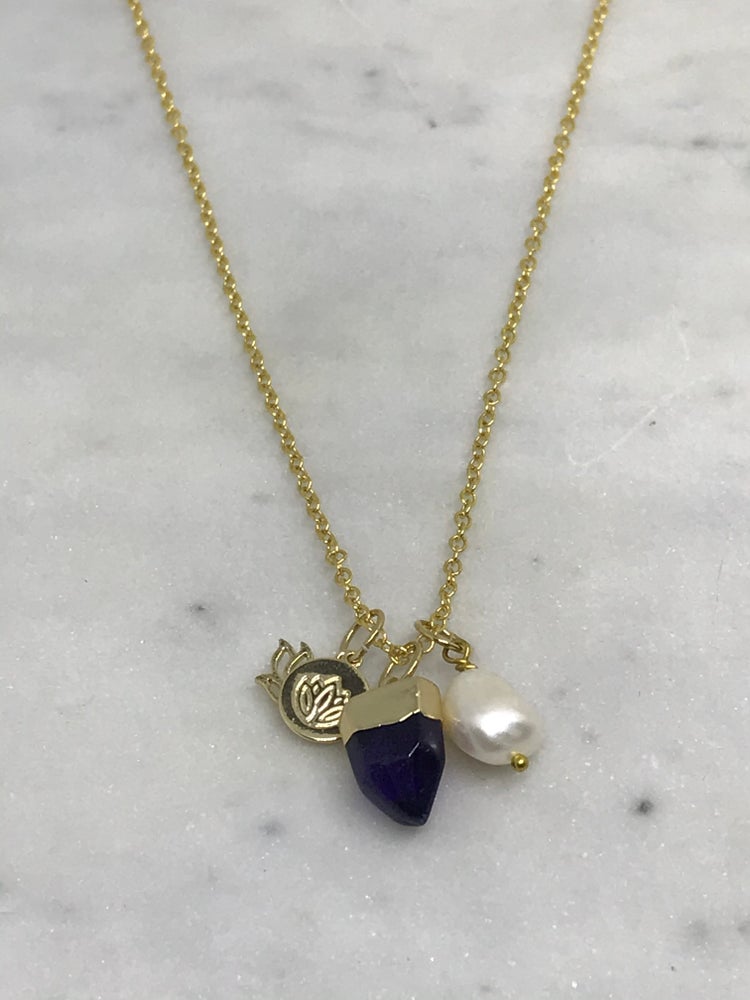 Amethyst Charm Necklace