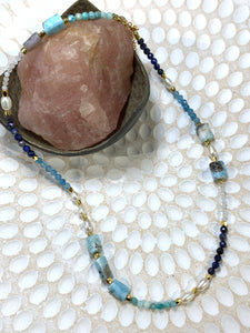 Santorini Gemstone Necklace