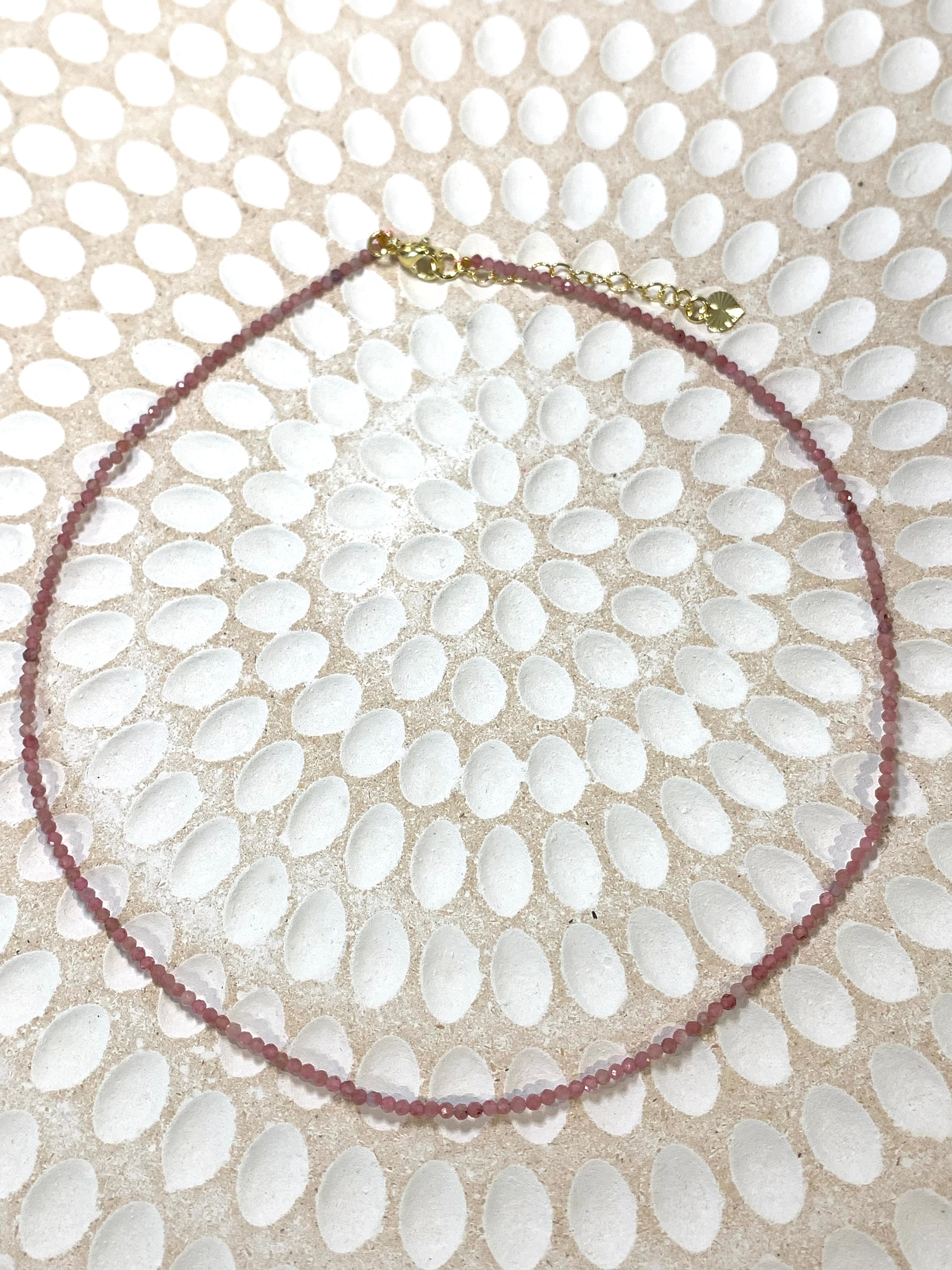 Mini Gemstone Choker - Pinks