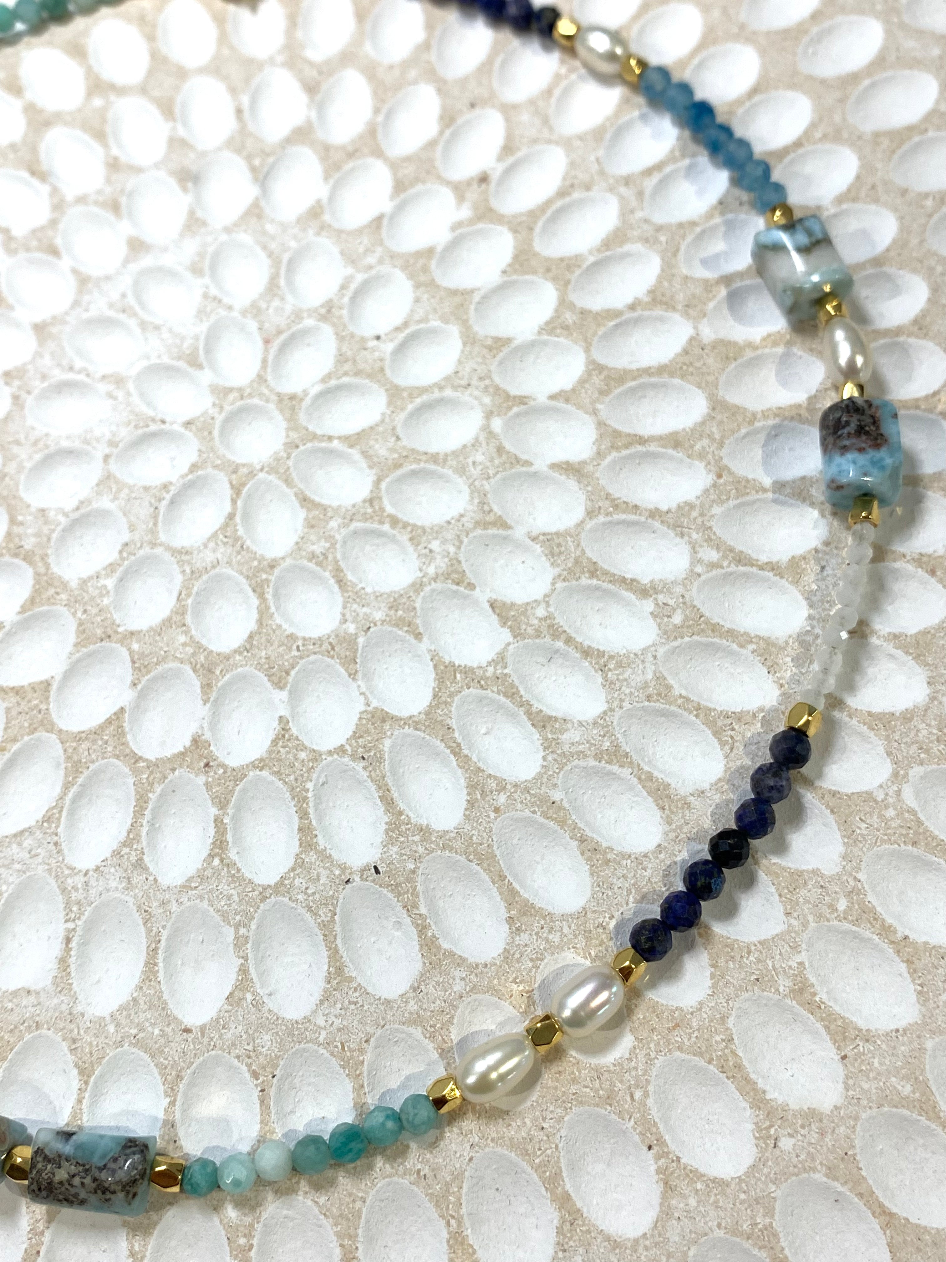 Santorini Gemstone Necklace